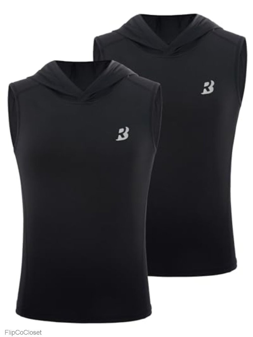 Boys Compression Hoodie Tank Top Sleeveless Athletic Sport Shirt